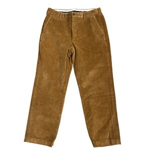Brooks Brothers Clark Corduroy Pants Mens 34x30 Brown Straight Leg